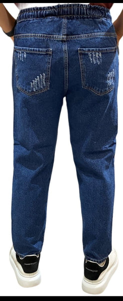 Jeans STRAPPETTATO Scuro