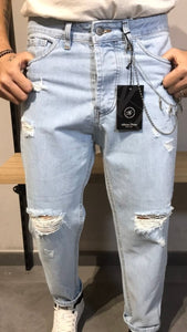 Jeans STRAPPETTATO Chiaro