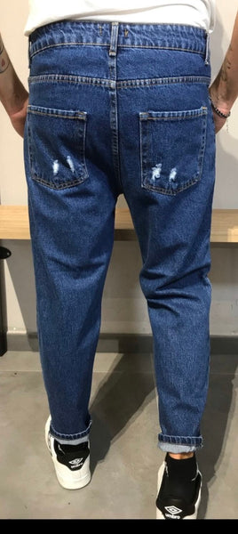 Jeans STRAPPETTATO Scuro