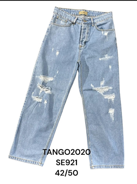 Jeans BAGGY Strappettato