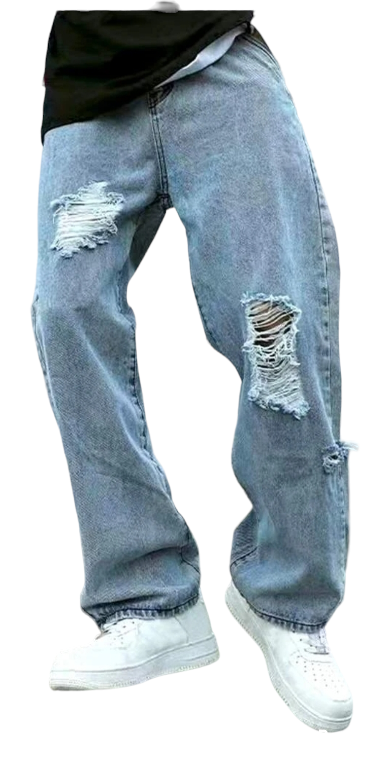 Jeans BAGGY Strappettato